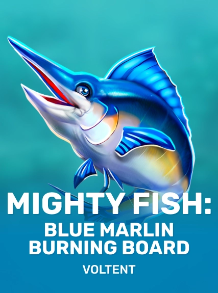Mighty Fish: Blue Marlin Burning Board game tile